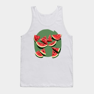 Watermelon Cool Tropical Fruit Tank Top